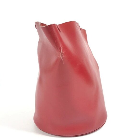 HERMES Pouch Bag-in-Bag Interior accessory case Leather Red - Picture 4 of 16